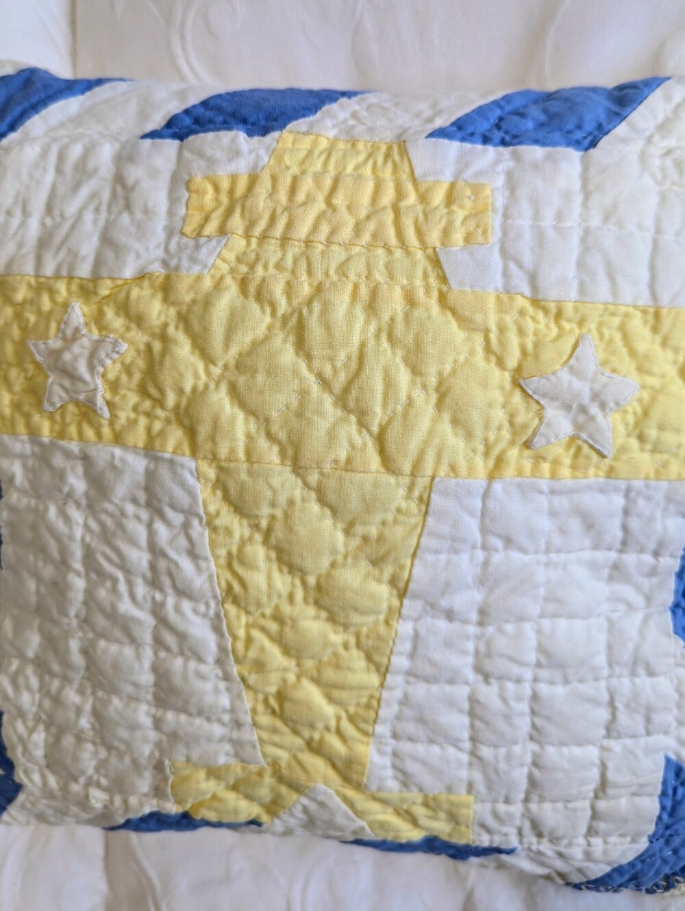 Judi Boisson Quilted Airplane Pillow 12 In Size